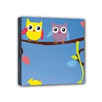 Animal Bird Cartoon Mini Canvas 4  x 4  (Stretched)
