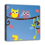 Animal Bird Cartoon Mini Canvas 8  x 8  (Stretched)