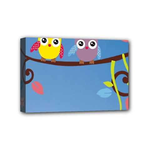 Animal Bird Cartoon Mini Canvas 6  x 4  (Stretched) from ArtsNow.com