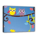 Animal Bird Cartoon Canvas 14  x 11  (Stretched)