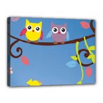 Animal Bird Cartoon Canvas 16  x 12  (Stretched)