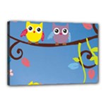 Animal Bird Cartoon Canvas 18  x 12  (Stretched)