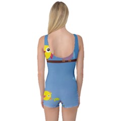 One Piece Boyleg Swimsuit 