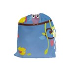 Animal Bird Cartoon Drawstring Pouch (Large)