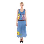 Animal Bird Cartoon Full Print Maxi Dress