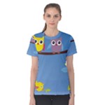Animal Bird Cartoon Women s Cotton Tee
