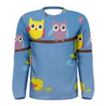 Animal Bird Cartoon Men s Long Sleeve Tee