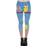 Animal Bird Cartoon Capri Leggings 