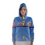 Animal Bird Cartoon Hooded Wind Breaker (Women)