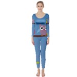 Animal Bird Cartoon Long Sleeve Catsuit
