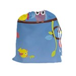 Animal Bird Cartoon Drawstring Pouch (XL)