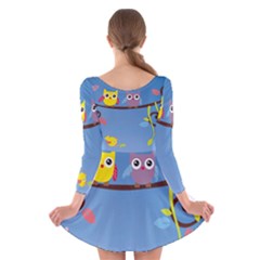 Long Sleeve Velvet Skater Dress 