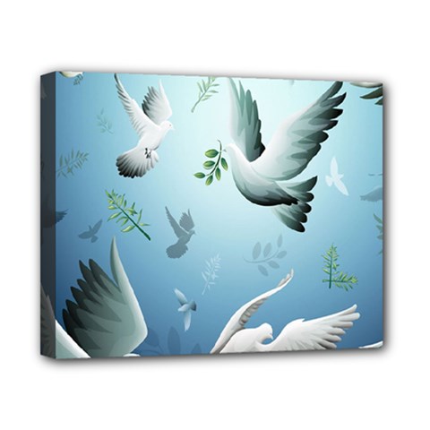 Animated Nature Wallpaper Animated Bird Canvas 10  x 8  (Stretched) from ArtsNow.com