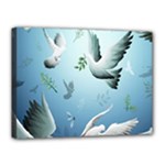 Animated Nature Wallpaper Animated Bird Canvas 16  x 12  (Stretched)