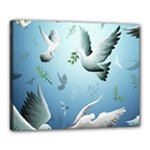 Animated Nature Wallpaper Animated Bird Canvas 20  x 16  (Stretched)