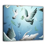 Animated Nature Wallpaper Animated Bird Canvas 24  x 20  (Stretched)