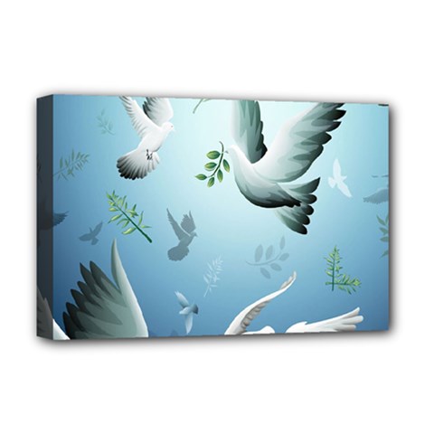 Animated Nature Wallpaper Animated Bird Deluxe Canvas 18  x 12  (Stretched) from ArtsNow.com