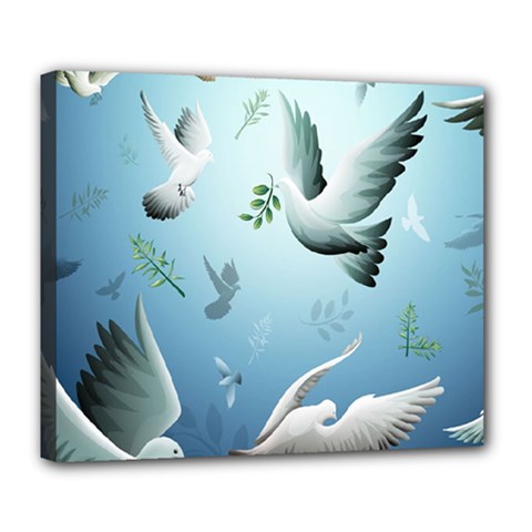 Animated Nature Wallpaper Animated Bird Deluxe Canvas 24  x 20  (Stretched) from ArtsNow.com