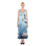 Animated Nature Wallpaper Animated Bird Full Print Maxi Dress