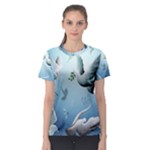 Animated Nature Wallpaper Animated Bird Women s Sport Mesh Tee