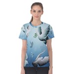 Animated Nature Wallpaper Animated Bird Women s Cotton Tee