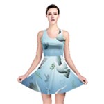 Animated Nature Wallpaper Animated Bird Reversible Skater Dress