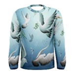 Animated Nature Wallpaper Animated Bird Men s Long Sleeve Tee