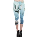 Animated Nature Wallpaper Animated Bird Capri Leggings 