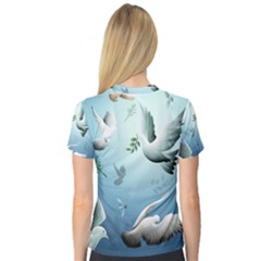 V-Neck Sport Mesh T-Shirt 