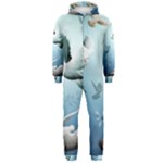Animated Nature Wallpaper Animated Bird Hooded Jumpsuit (Men)