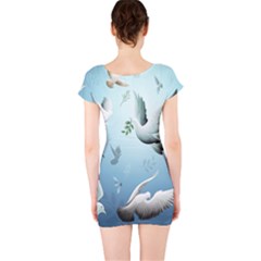 Short Sleeve Bodycon Dress Back Short Sleeve Bodycon Dress Back