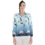 Animated Nature Wallpaper Animated Bird Wind Breaker (Women)