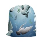 Animated Nature Wallpaper Animated Bird Drawstring Pouch (XXL)