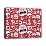 Another Monster Pattern Canvas 10  x 8  (Stretched)