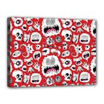 Another Monster Pattern Canvas 16  x 12  (Stretched)