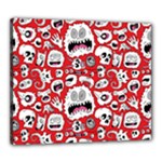 Another Monster Pattern Canvas 24  x 20  (Stretched)