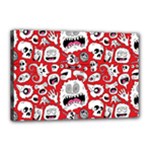 Another Monster Pattern Canvas 18  x 12  (Stretched)