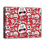Another Monster Pattern Deluxe Canvas 20  x 16  (Stretched)