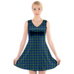 Farquharson Tartan V-Neck Sleeveless Dress