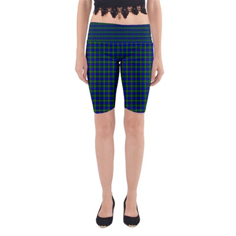 Farquharson Tartan Yoga Cropped Leggings from ArtsNow.com