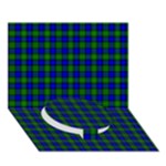 Farquharson Tartan Circle Bottom 3D Greeting Card (7x5)