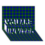 Farquharson Tartan YOU ARE INVITED 3D Greeting Card (7x5)