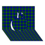 Farquharson Tartan Apple 3D Greeting Card (7x5)