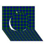 Farquharson Tartan Circle 3D Greeting Card (7x5)