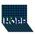 Farquharson Tartan HOPE 3D Greeting Card (7x5)