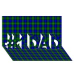 Farquharson Tartan #1 DAD 3D Greeting Card (8x4)