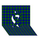 Farquharson Tartan Ribbon 3D Greeting Card (7x5)