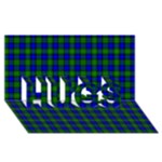 Farquharson Tartan HUGS 3D Greeting Card (8x4)