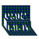 Farquharson Tartan You Did It 3D Greeting Card (7x5)