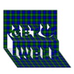 Farquharson Tartan Get Well 3D Greeting Card (7x5)